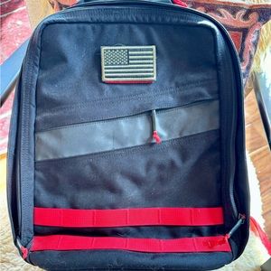 GoRuck Rucker, includes sternum strap and hip belt, rare black/res color
